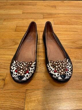 Crown Vintage Leopard Flats - Size 9